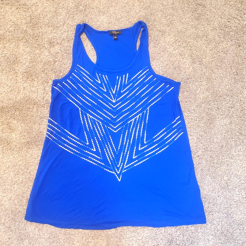 Blue tank top